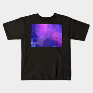 Pink Purple Blue Circles Abstract Kids T-Shirt